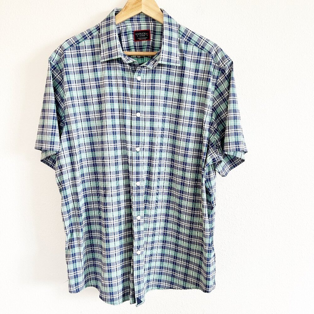 UNTUCKit Short Sleeve Plaid Henderson Shirt